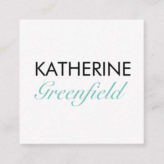 Carte bleue d'affaires/rendez-vous de bloc carré (Devant)