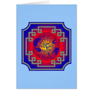 Carte bleue de dragon