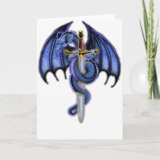 Carte bleue de dragon (Devant)