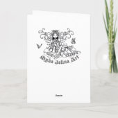 Carte bleue de fée de champignon de Cassandra (Dos)