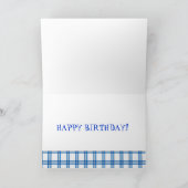 Carte Bleue de la voiture Muscle Anniversaire (Intérieur)