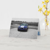 Carte Bleue de la voiture Muscle Anniversaire (Fleur jaune)