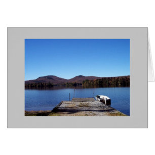 Carte bleue de lac Mt.