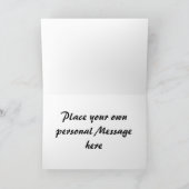 Carte bleue de Noël/vacances (Intérieur)