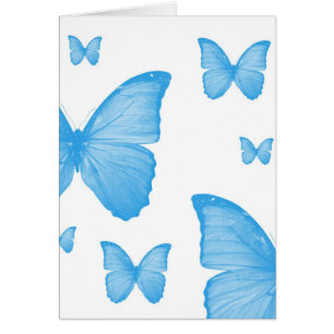 Carte bleue de papillon