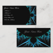 Carte bleue de profil de fractale (Devant / Derrière)