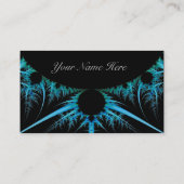 Carte bleue de profil de fractale (Dos)