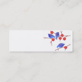 Carte bleue de profil d'oiseaux (Dos)