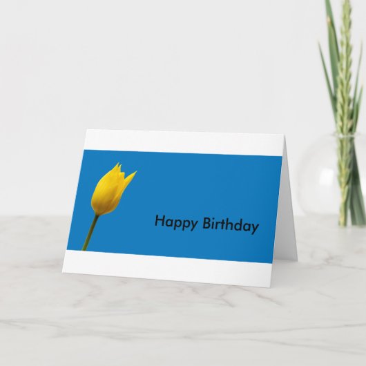 Carte bleue de Yellow Tulip (Devant)