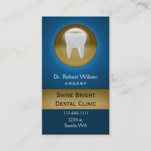 Carte bleue Dental avec carte de rendez-vous