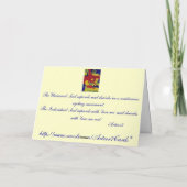 Carte bleue d'inspiration rose (Dos)