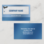 Carte bleue du service de plomberie à goutte d'eau (Devant / Derrière)