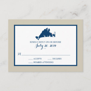 Carte bleue du vignoble de Marthas RSVP pour mar
