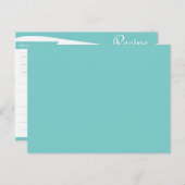 Carte bleue et blanche (Devant / Derrière)