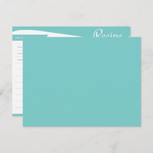 Carte bleue et blanche (Devant / Derrière)