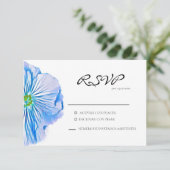 Carte bleue Floral Espagnol (Debout devant)