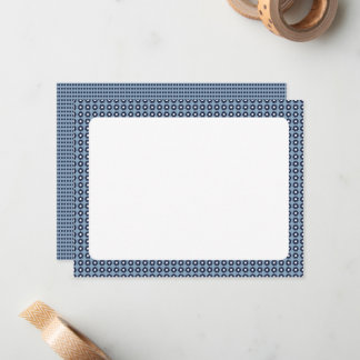 Carte Bleue Flore Motif Bleu Cute Noir