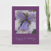 Carte bleue Iris (Devant)