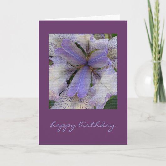 Carte bleue Iris (Devant)