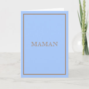 Carte bleue Maman inspirée par le concepteur