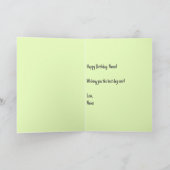 Carte bleue pâle et verte à plat (Intérieur)