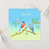 Carte bleue pâle et verte à plat (Devant/Arrière en situation)