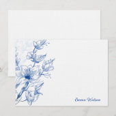 Carte Bleue Personnalisée Magnolia (Devant / Derrière)