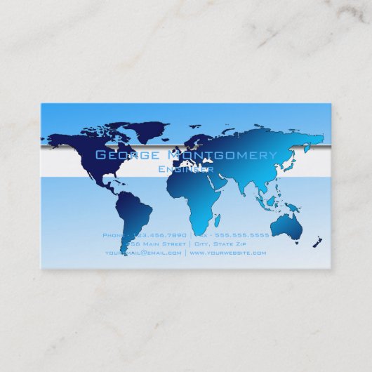 Carte bleue professionnelle du monde (Devant)