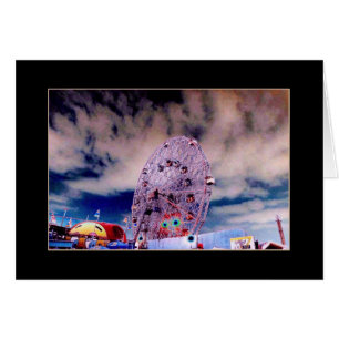 Carte bleue psychédélique "Wonder Wheel & Sky"