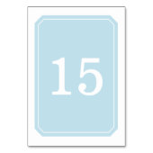 Carte Bleue Simplement Élégante Table (Dos)