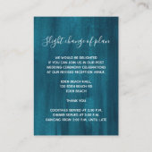 carte bleue verte (Dos)