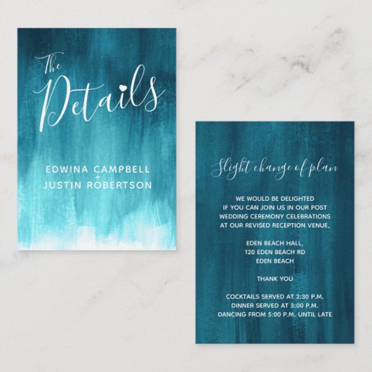 carte bleue verte (Devant / Derrière)