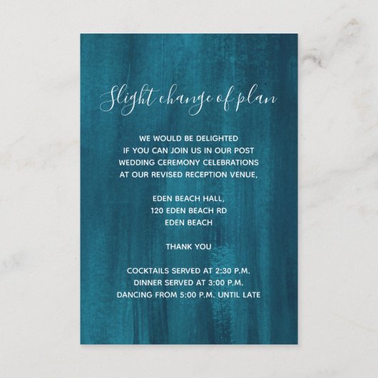 carte bleue verte (Dos)