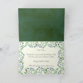 Carte Bleuets de printemps simples Bonne fête des mères (Intérieur)