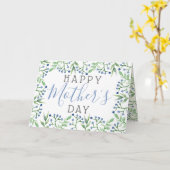 Carte Bleuets de printemps simples Bonne fête des mères (Fleur jaune)