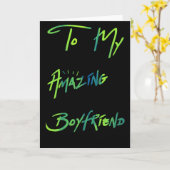 Carte Bleus et verts frais "à mon ami " (Fleur jaune)