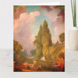 Carte Blindman's Bluff, par Fragonard : Grand, Blanc