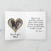 Carte Bling Blue avec des diamants qui se déversen (Intérieur)