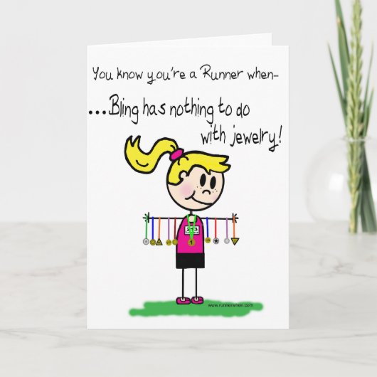 Carte Bling du coureur (Devant)
