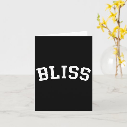Carte Bliss (Fleur jaune)