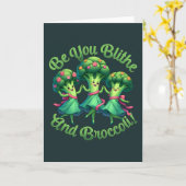 Carte Blithe Et Brocoli (Fleur jaune)