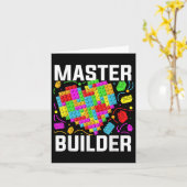 Carte Bloc de cœur de constructeur maître Brique de cons (Fleur jaune)