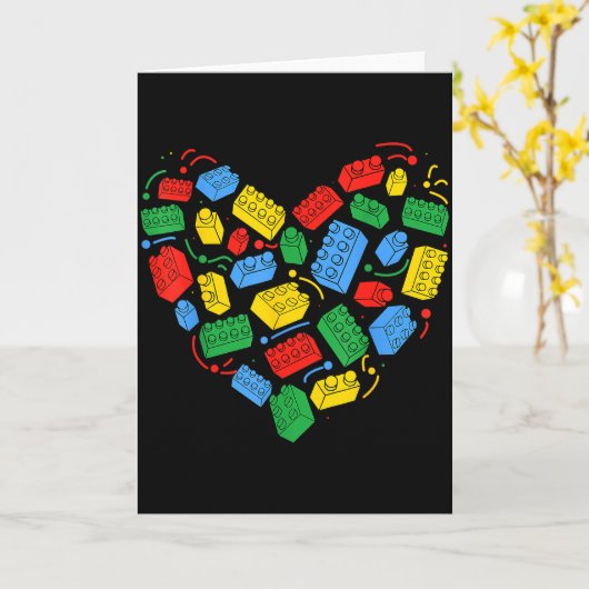 Carte Bloc de constructeur maître Brique de construction (Fleur jaune)