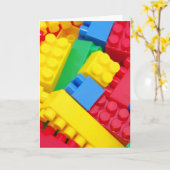Carte Blocs constitutifs colorés (Fleur jaune)