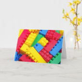 Carte Blocs constitutifs colorés (Fleur jaune)