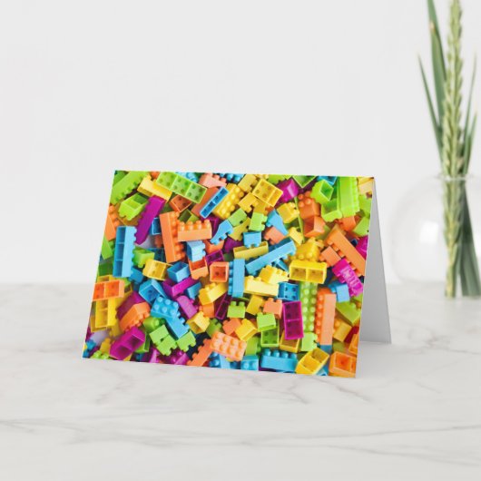 Carte Blocs constitutifs en plastique au néon (Devant)