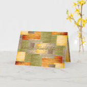 Carte Blocs couleur automne (Fleur jaune)