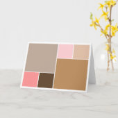 Carte Blocs de couleurs de coquillage (Fleur jaune)