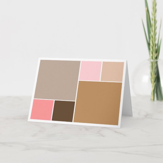 Carte Blocs de couleurs de coquillage (Devant)