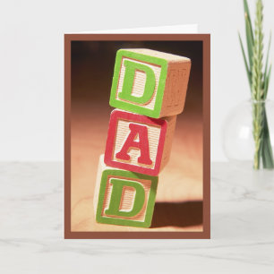 Carte Blocs du jour de papa